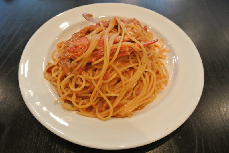 ランチ◆メイン　～ワタリガニと完熟トマトのクリームパスタ～